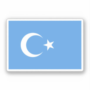 Sticker Drapeau ouïghour/Turkestan oriental