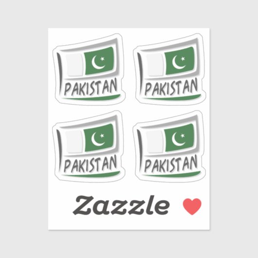 Sticker Drapeau Pakistan Pride X (Feuille)
