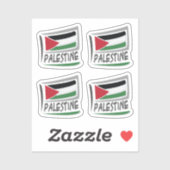 Sticker Drapeau Palestine Pride X (Feuille)