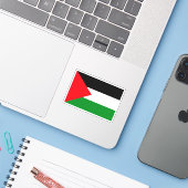 Sticker Drapeau palestinien (Ordinateur portable avec iPhone)