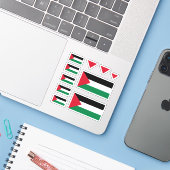Sticker Drapeau Palestinien #pack3 (dit) (en anglais seule (Ordinateur portable avec iPhone)