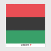 Sticker Drapeau panafricain de l'UNIA (Feuille)