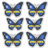 Sticker Drapeau Papillon de Curaçao (Devant)