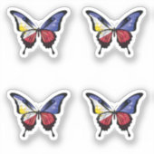 Sticker Drapeau papillon des Philippines (Recto)