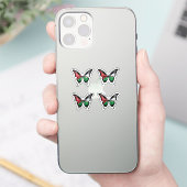 Sticker Drapeau papillon swallowtail de Palestine (Téléphone)