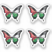 Sticker Drapeau papillon swallowtail de Palestine (Recto)