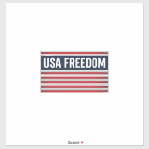 Sticker Drapeau patriotique de style USA Freedom Vector De