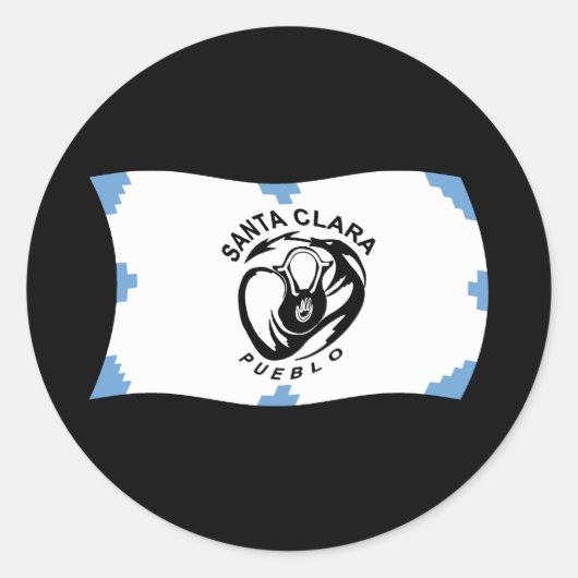 Sticker Drapeau père Noël Pueblo (Devant)