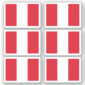 Sticker Drapeau péruvien (Devant)