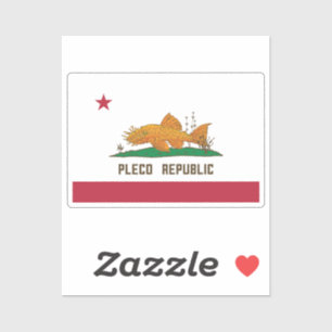 Sticker Drapeau Pleco Republic