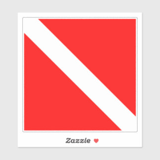 Sticker Drapeau Plongée Plongée Plongée Plongée Diver Down