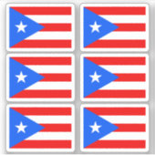 Sticker Drapeau portoricain (Devant)
