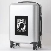 Sticker Drapeau POW MIA : Soldats disparus de la guerre du (Sur valise)