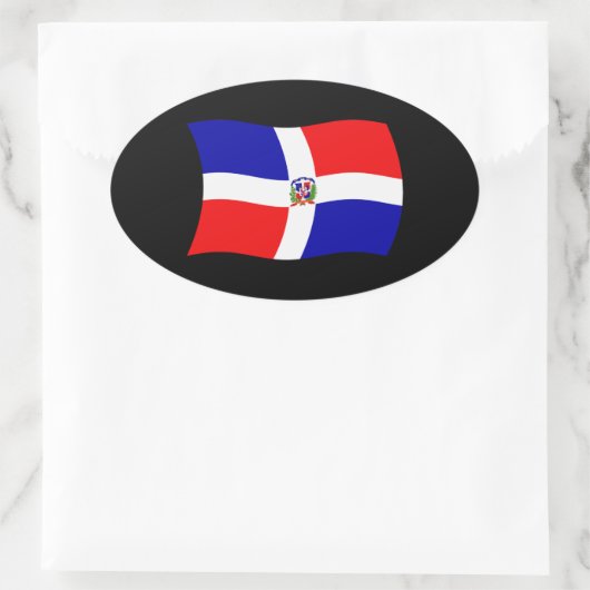 Sticker Drapeau République Dominicaine (Sac)