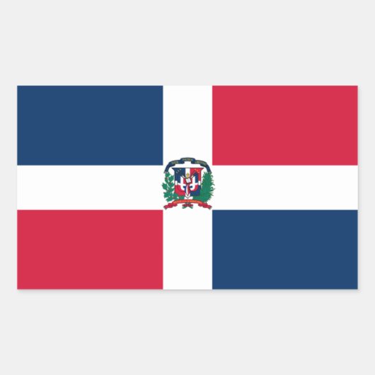 Sticker Drapeau République Dominicaine (Devant)