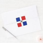 Sticker Drapeau République Dominicaine (Enveloppe)