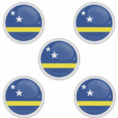 Sticker Drapeau rond de Curaçao (Devant)