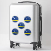 Sticker Drapeau rond de Curaçao (Sur valise)