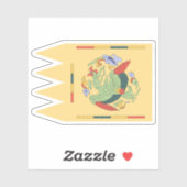 Sticker Drapeau royal de Goryeo (Bong-gi) (Feuille)