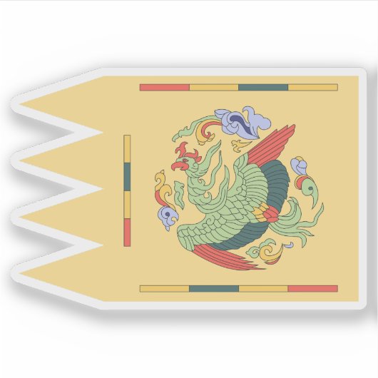 Sticker Drapeau royal de Goryeo (Bong-gi) (Devant)