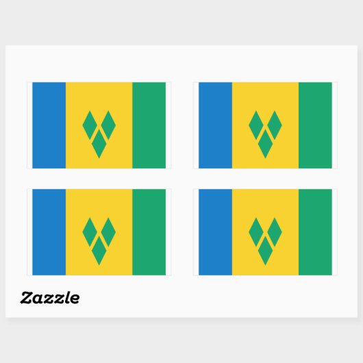 Sticker Drapeau Saint-Vincent-et-les Grenadines (Feuille)