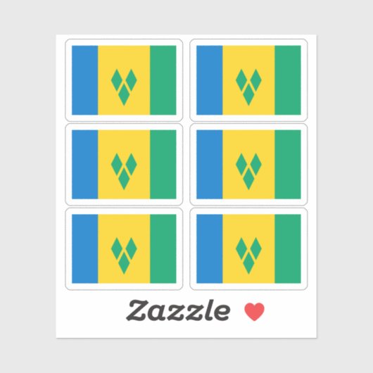 Sticker Drapeau Saint-Vindan (Feuille)