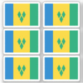 Sticker Drapeau Saint-Vindan (Devant)