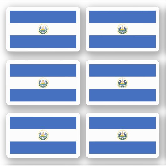 Sticker drapeau salvadorien (Devant)