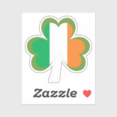 Sticker Drapeau shamrock d'Irlande (Feuille)