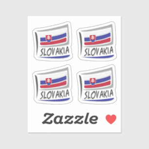 Sticker Drapeau Slovaquie Pride X