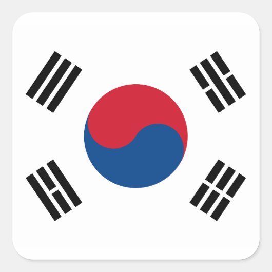 Sticker Drapeau Sud-Coréen (Devant)