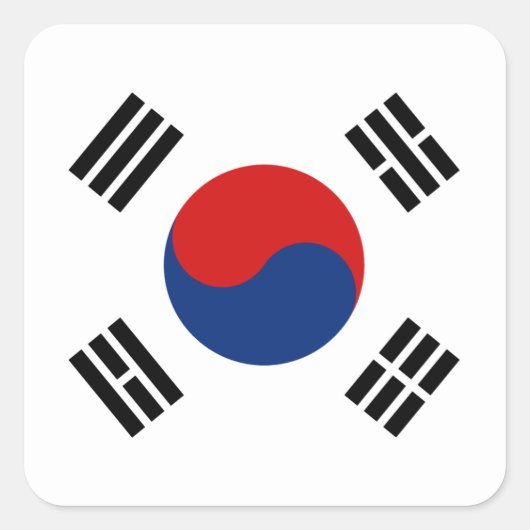 Sticker Drapeau Sud-Coréen (Devant)