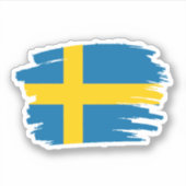 Sticker Drapeau Suède (Devant)