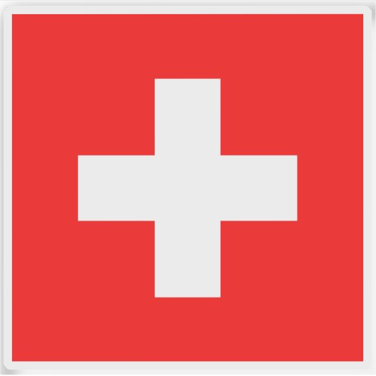 Sticker Drapeau suisse (Devant)