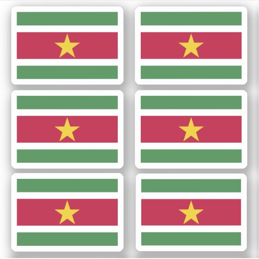 Sticker Drapeau surinamais (Devant)