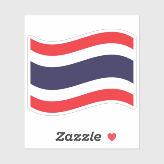 Sticker Drapeau thaïlandais (Feuille)
