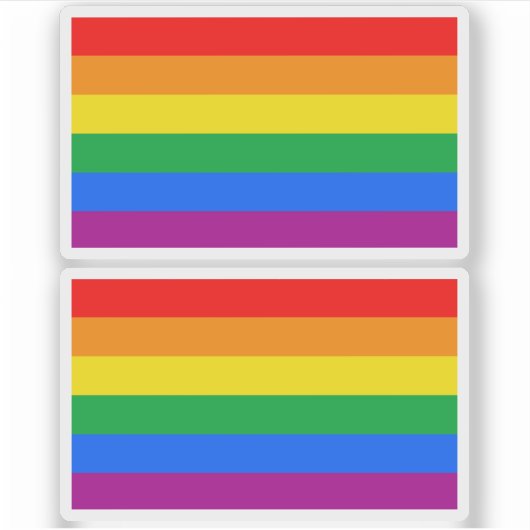 Sticker Drapeau traditionnel LGBTQIA+ Pride (Devant)
