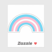 Sticker Drapeau Transgenre Rainbow Pride (Feuille)