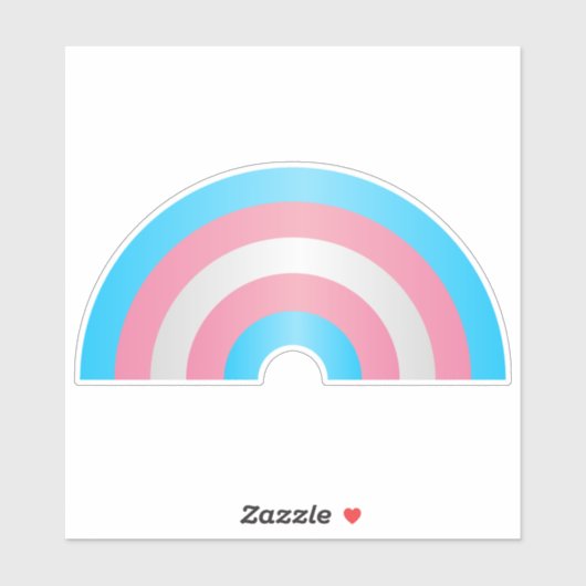 Sticker Drapeau Transgenre Rainbow Pride (Feuille)