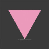 Sticker Drapeau triangle rose de SlipperyJoe's symbole ros (Devant)