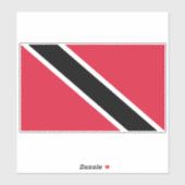 Sticker Drapeau Trinité-et-Tobago (Feuille)