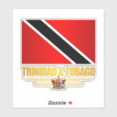 Sticker Drapeau Trinité-et-Tobago (Feuille)