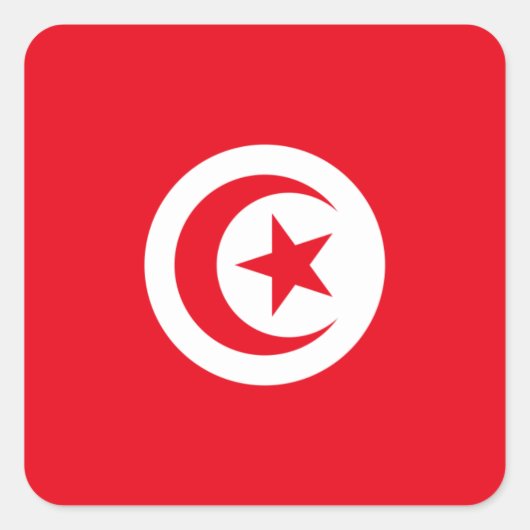 Sticker Drapeau Tunisie (Devant)