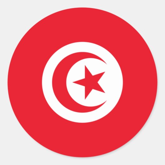 Sticker Drapeau Tunisie (Devant)