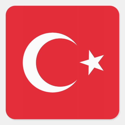 Sticker Drapeau Turquie (Devant)