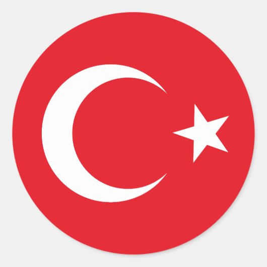 Sticker Drapeau Turquie (Devant)
