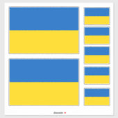 Sticker Drapeau Ukraine (Feuille)