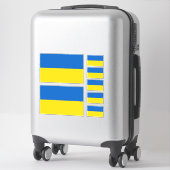 Sticker Drapeau Ukraine (Sur valise)