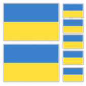 Sticker Drapeau Ukraine (Devant)