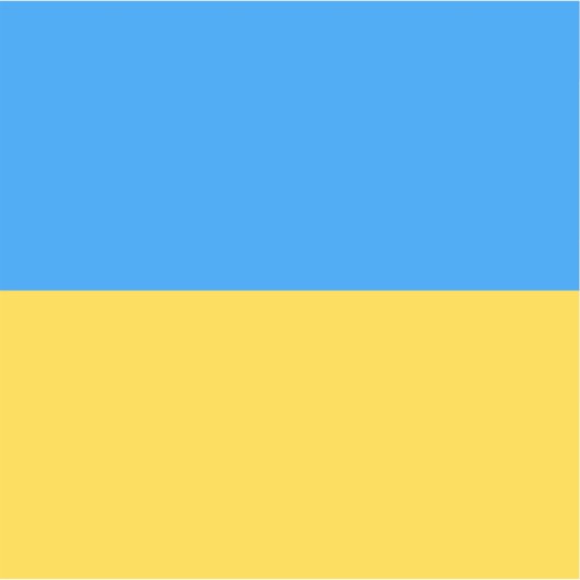 Sticker Drapeau ukrainien (Devant)